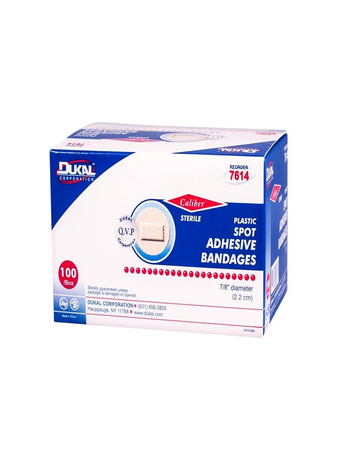 Dukal Plastic Adhesive Bandages 7/8" Spot (Box of 100) - Image 3